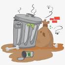how to clean a dirty smelly dust bin
