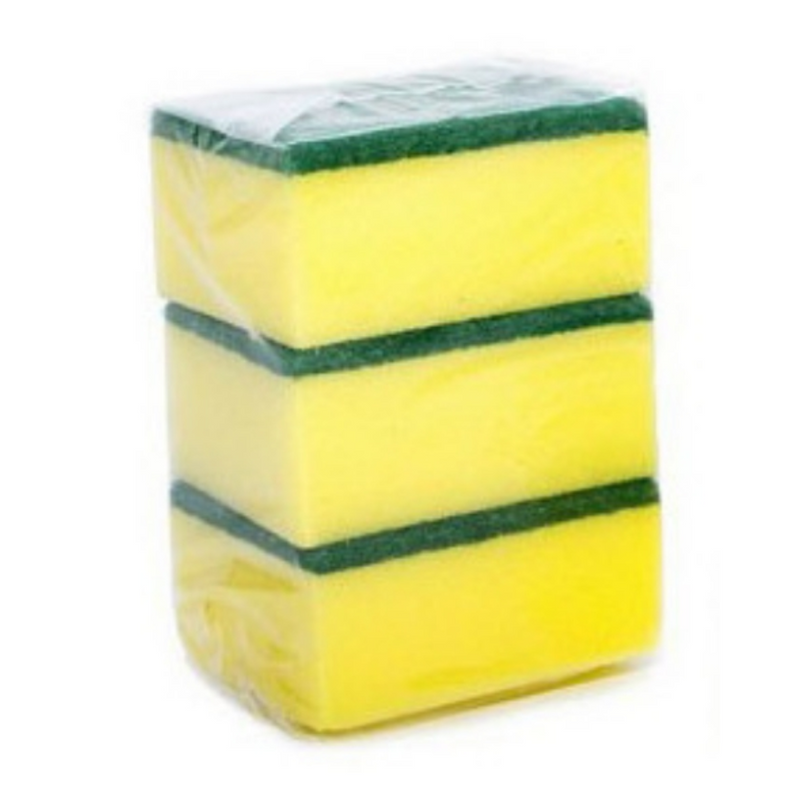 Giant Kitchen Sponge Scourers 3 Pack