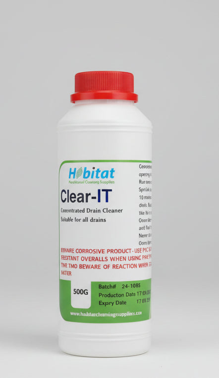 Drain cleaner granules