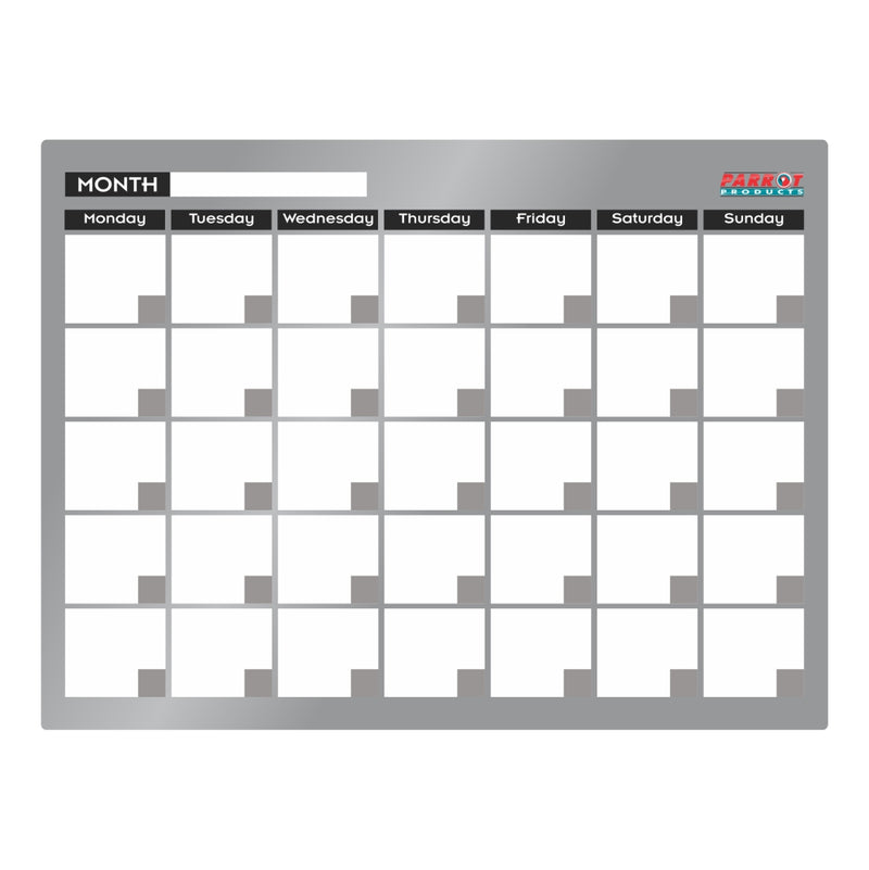 MONTHLY PLANNER CAST ACRYLIC 600 X 450MM