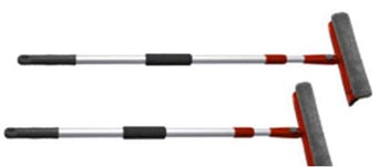 Extendable window squeegee and blade