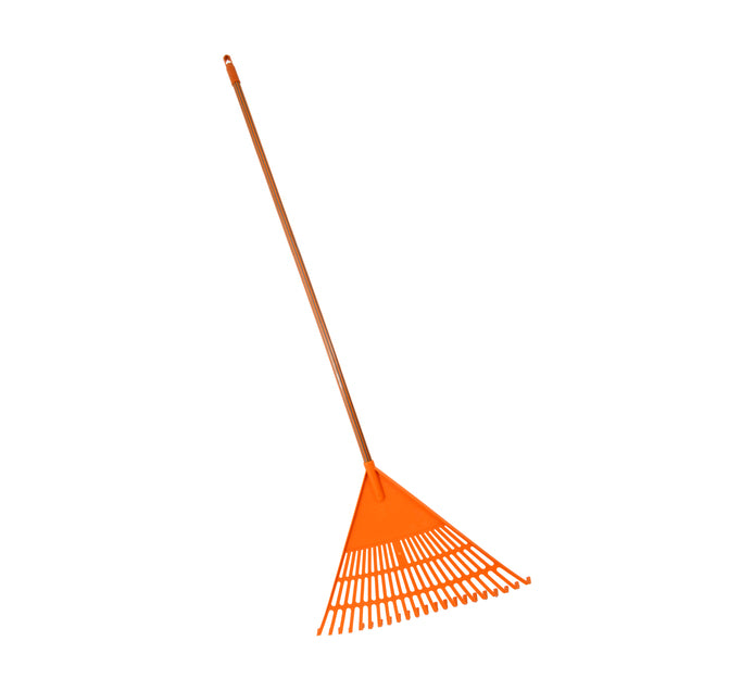 Plastic garden leaf rake