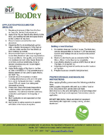 DLF Bio Dry - Bedding Amendment - Habitat Cleaning Supplies Co