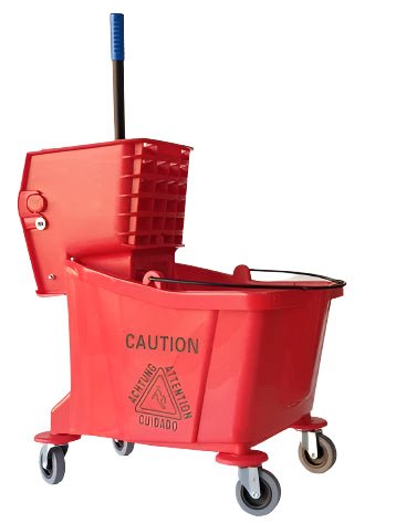 Mop Trolley & Wringer (Premium Industrial) - Habitat Cleaning Supplies Co