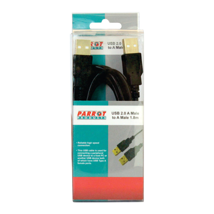 CABLE - USB2.0 A MALE - A MALE 1.8M
