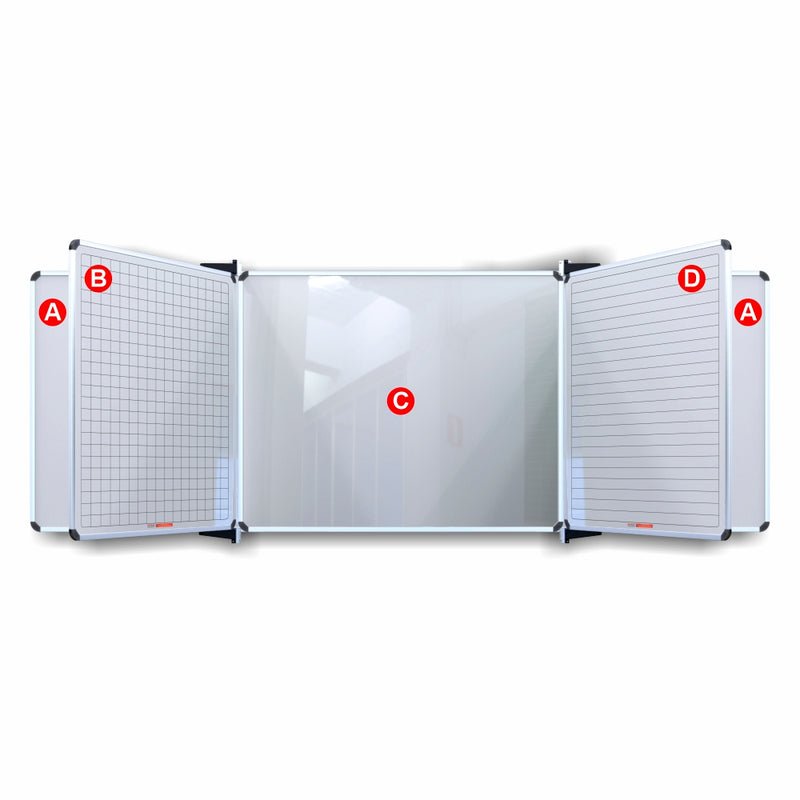 EDU BD CENTRE PANEL 2420*1220 MAGNETIC WHITE