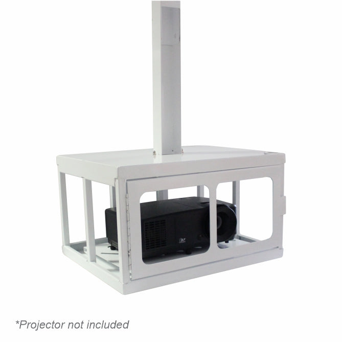 Data Projector Ceiling Mounting Bracket (Lockable Security Cage - 450x220x340mm)