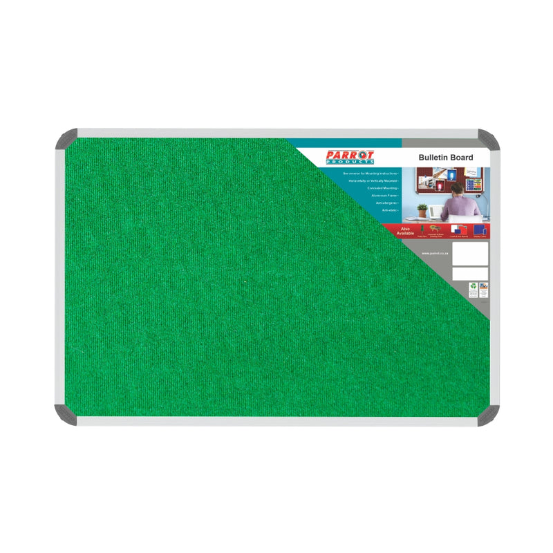 BULLETIN BOARD RIBBED ALUM FRAME 900*600MM PALM