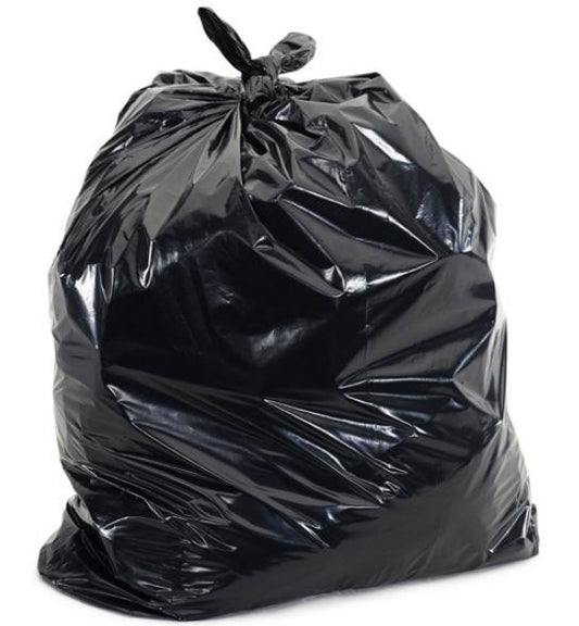 Refuse Bags Black Std 25Mu X 20 - Habitat Cleaning Supplies Co